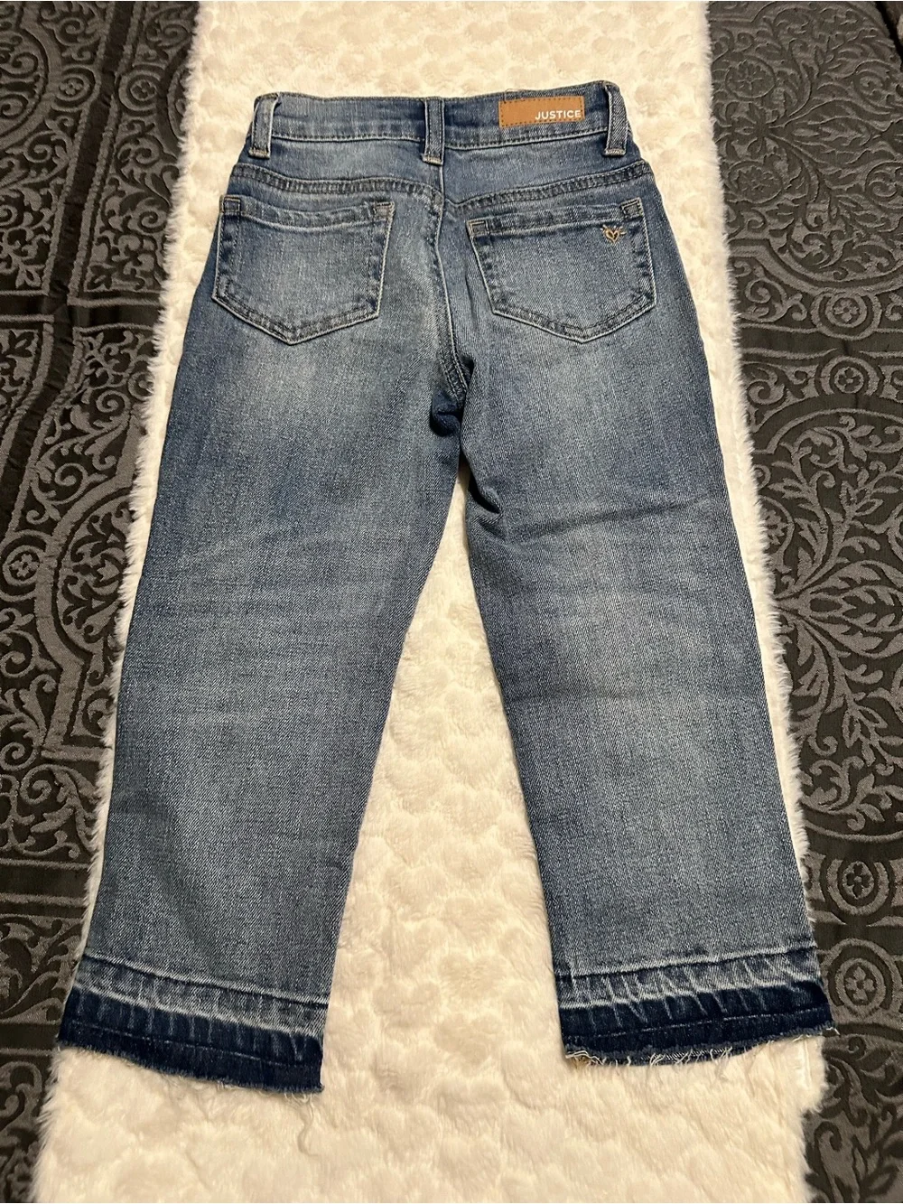 Justice Girls Distressed Blue Jeans